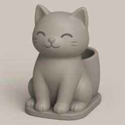 🐱 Cat Shaped Pen Holder | Cute 3D Printed Desk Organizer | Adorable Cat Lover Office Decor