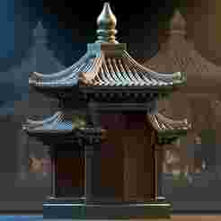 Sacred Pagoda Shrine – East Asian Temple 3D Printable Model