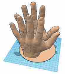 Hands as Phone Holder