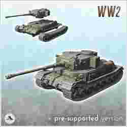 Panzer VI Tiger (P) - WW2 Alman Flames of War Bolt Action