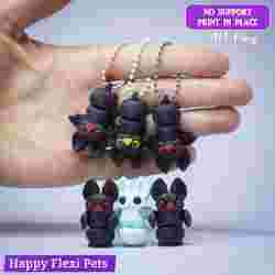 Dark's Bat - a flexi toy of Little Dark and her friends