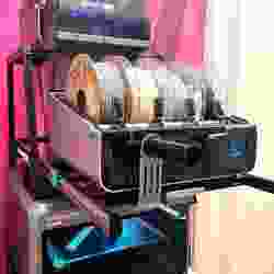 Dual CFS K2+ riser with a sliding rails