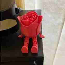 Articulated valentines rose.