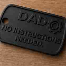 Dad Keychain – No Instructions Needed