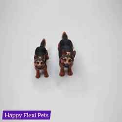 Alman Çoban Köpeği gerçekçi esnek oyuncak köpek