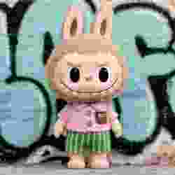 labubu粉色衬衫拉布布