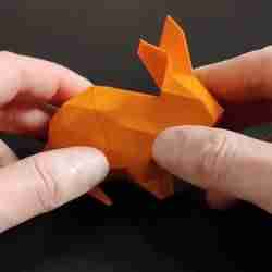 Düşük poli Paskalya Tavşanı