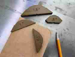 Rounded corner template