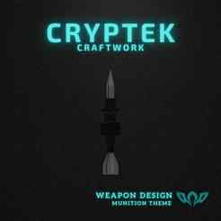 01. M829 Projectile - Northrop Grumman - Toy Replica of Silver Sabot Supremacy: M829 120mm APFSDS-T Mini Ammo 3D Print File - Military tank Ammunition - Abrams Tank Turrets Ammo