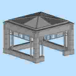 53 Outdoor Viewing Pavilion Garden Sunshine Pavilion Outdoor Landscape Pavilion Miniature Scene Model