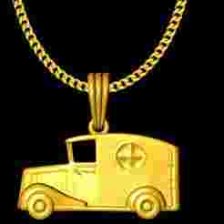 Ambulance pendant charm
