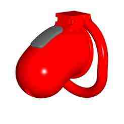 Chastity belt with a stimulator