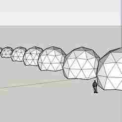Complete Geodesic Dome Kit V1 - V4 (SketchUp)