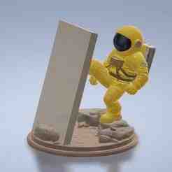 Cosmonaut phone holder