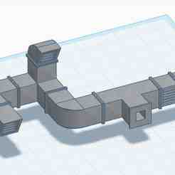 Exhaust ducting 1/64 scale Group