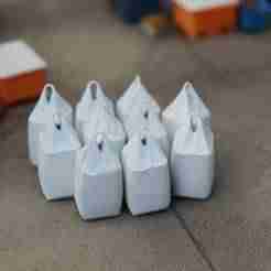 Fertiliser Tonne Bags OO Gauge Model Railway - READY TO PRINT