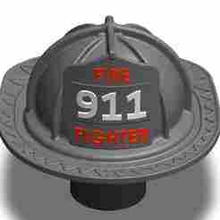 Firefighter Helmet Tow Hitch Cover