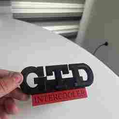 GOLF MK2 GTD INTERCOOLER BADGE