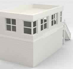 Gomshall Signal Box ww2 build ARP  pillbox style 1/152 scale