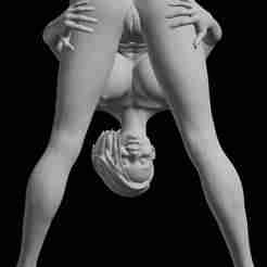 Hot girl in a pose 3D model for printing-Hot girl in a pose 3D model for printing
