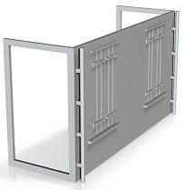 House Middle Floor module (full version) (both shutters closed) 1/76 scale