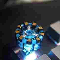 MARVEL: Iron Man Arc Reactor V2 keycap