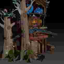 Modular Medieval House - 90 pieces | High Poly | For 3D printing, dioramas and renders