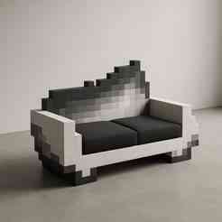 Pixel Sofa 3D model