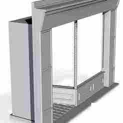 Shop front with door on left 1/32 scale