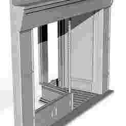 Shop front with door on right 1/32 scale