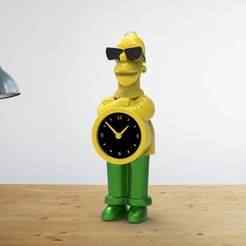 Simpson desk clock