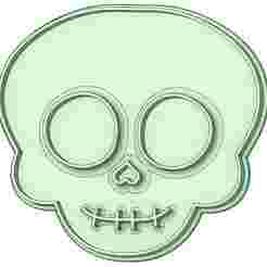 Skull 70mm cookie cutter