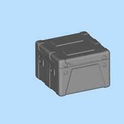 Tank box, gun box, ammunition box, equipment box scene 04 military supplies miniature scene model