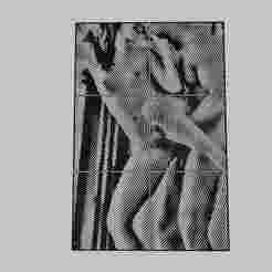 WALL ART - A man and a woman are in one room