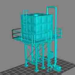 Water tank 4 (Tower Tank) 1/64 scale