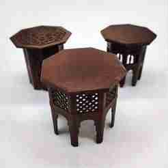 Wooden Arabic table MOB03 - Wooden Arabic table