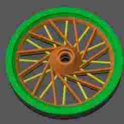 Zuca Disc Golf Cart, Foam Tire, 30 Degree Spoke Rim