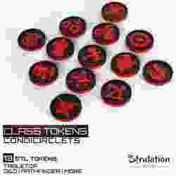 Class Tokens for CondiCirclets - 13 Class Tokens