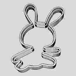 Cortante Galletas Conejo,  rabbit cookie cutter