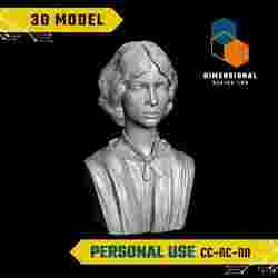 Emily Dickinson - High-Quality STL File for 3D Printing (PERSONAL USE)