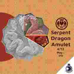 Serpent Dragon Amulet - Satsuki - Iris Shard - May
