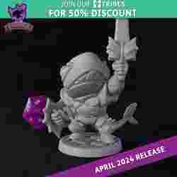 Sharkman with Sword - Chibi Forge