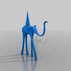 elephant - salvador dali style
