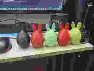 Spool for fabric ribbons