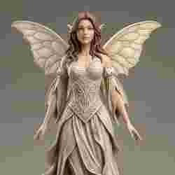 princesa das fadas com vestido de festa