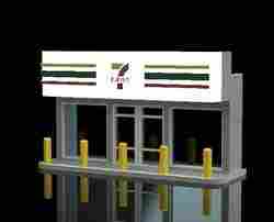 Seven Eleven Diorama Front Case 1:18 to 1:64