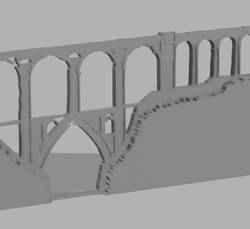 Stayed viaduct 1/1200th