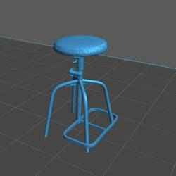 METAL STOOL 1-50 ARCHITECTURE MODEL DIORAMA