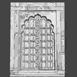 Vintage old Indian Persian door gate for castle house scan
