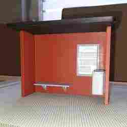 Bus stop for model railroad